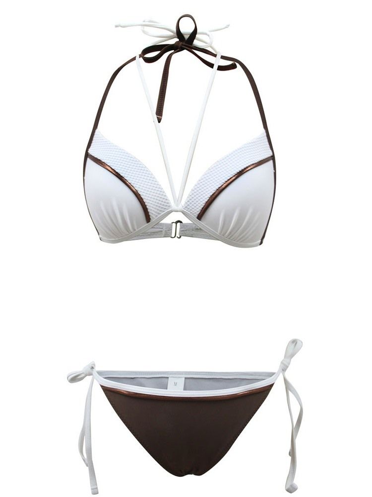 Sexig Plain Bikini Set Badkläder För Kvinnor