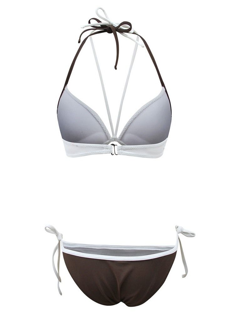 Sexig Plain Bikini Set Badkläder För Kvinnor