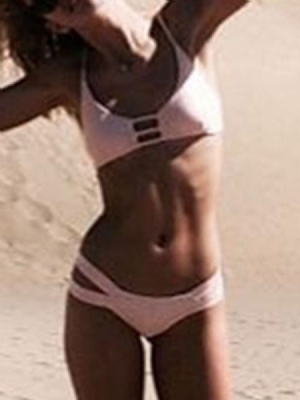 Sexig Plain Bikini Set Badkläder För Kvinnor