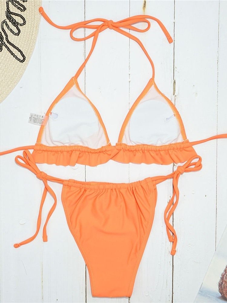 Sexiga Bikini-set Badkläder För Snörning För Kvinnor