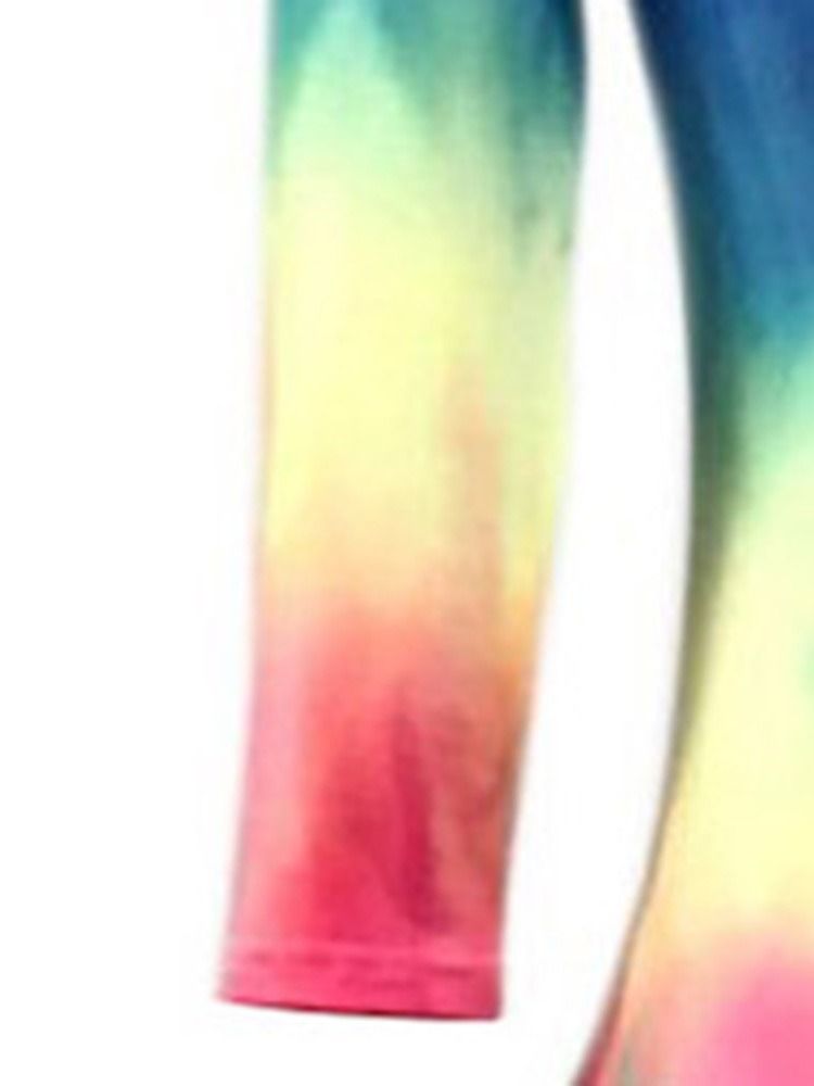 Dam Gradient Tie-dye Rundhals Backless Mode Vanlig Klänning