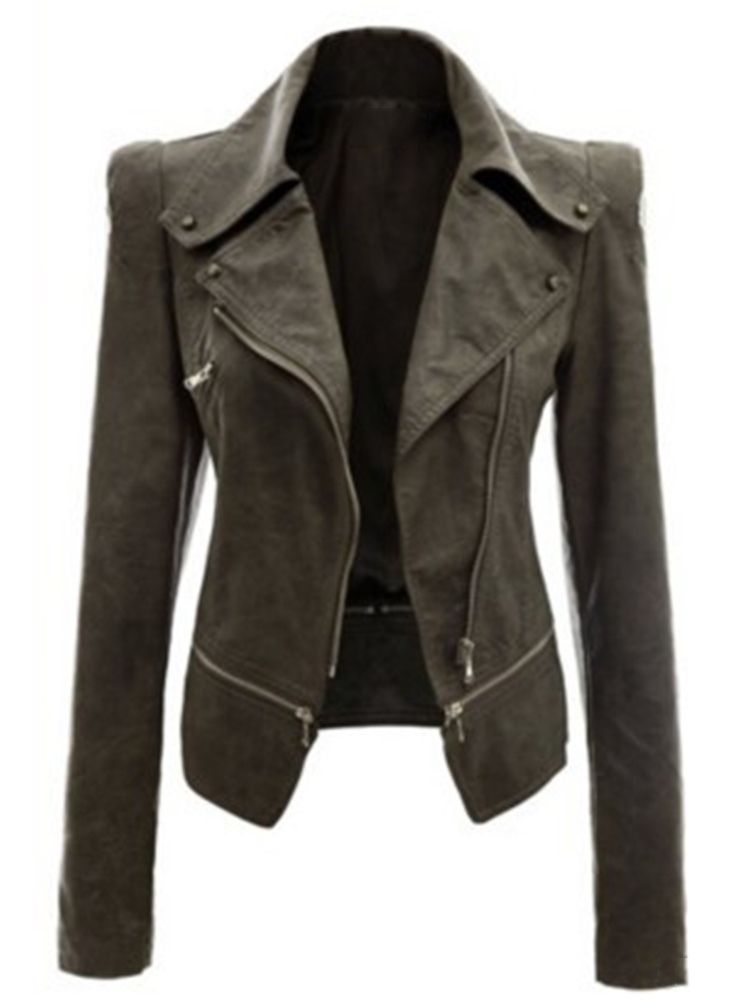 Dam Slim Zip Jacket Med Dragkedja