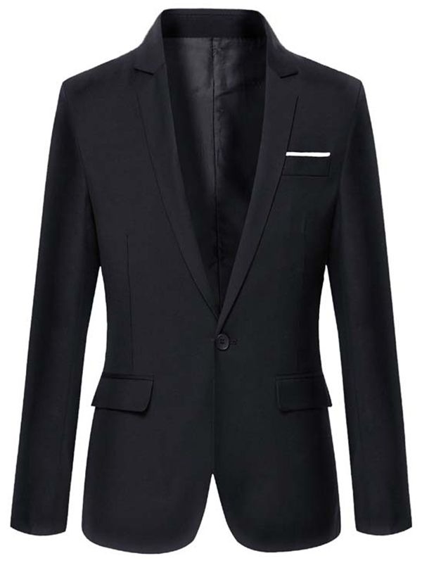 Enfärgad Vogue One-slim Slim Blazer För Män