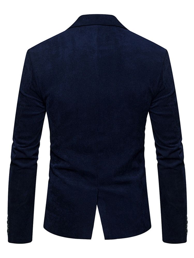 Plain One-button Slim Fit Herrjacka Blazer