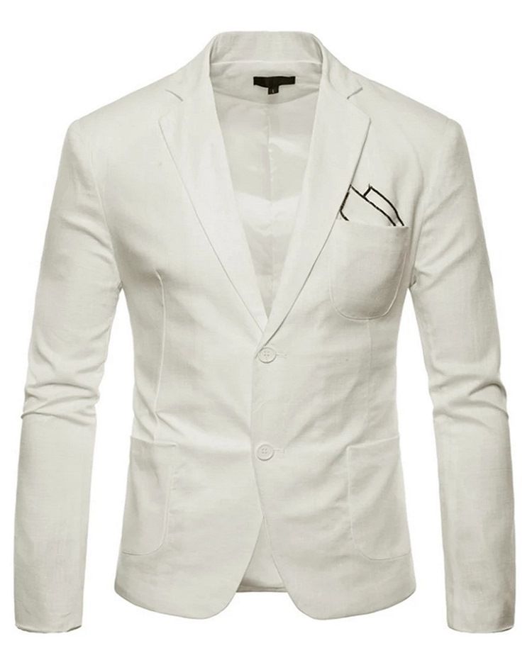 Plain Thin Loose Mens Blazer