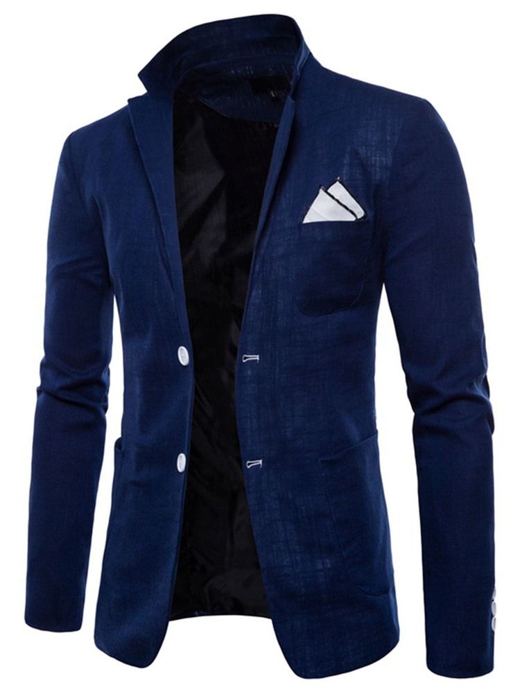 Plain Thin Loose Mens Blazer