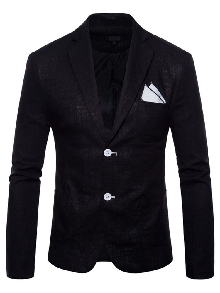 Plain Thin Loose Mens Blazer