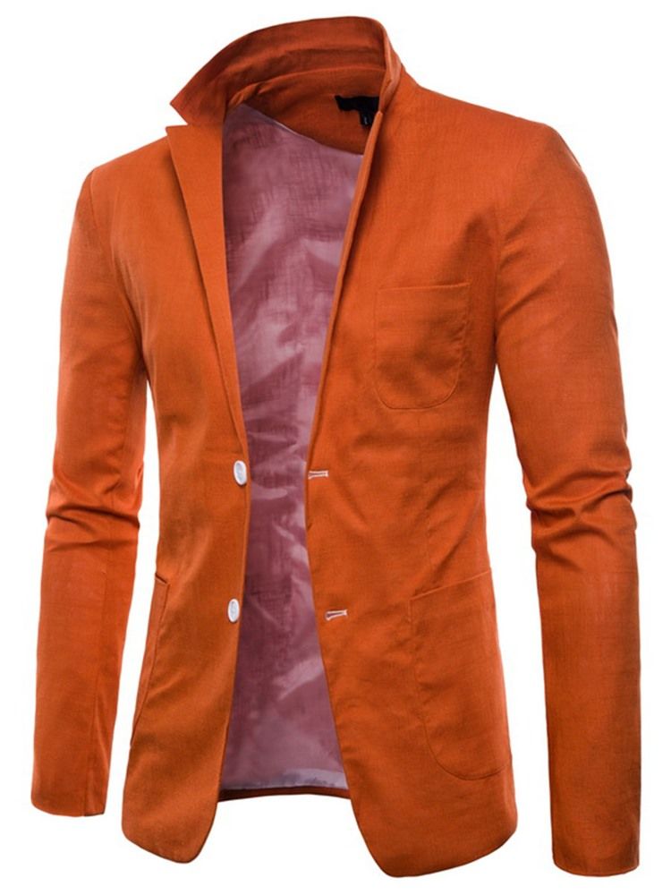 Plain Thin Loose Mens Blazer