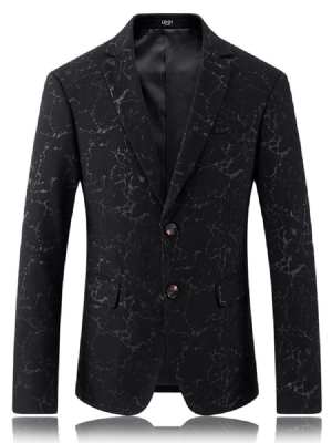 Single-breasted Lapel Jacquard Slim Gentlemen's Blazer