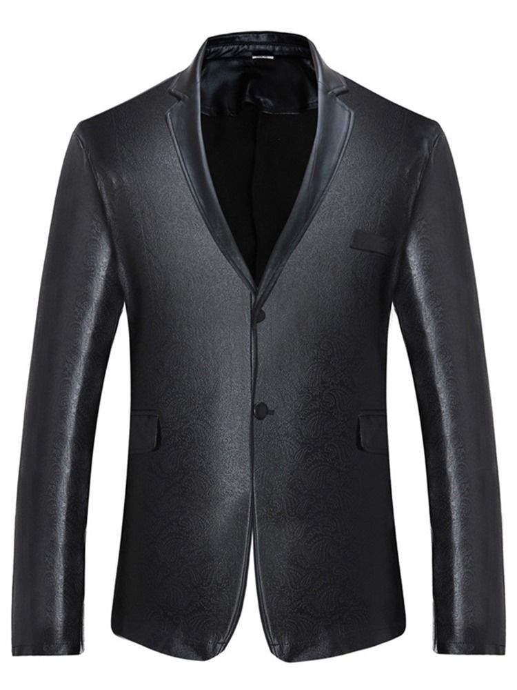 Single-breasted Plain Unique Blazer För Män