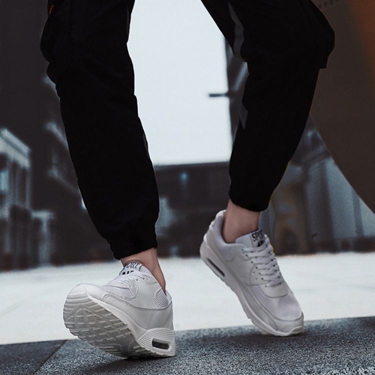 Pu Sneakers För Män Med Låg Snitt Och Övre Snörning