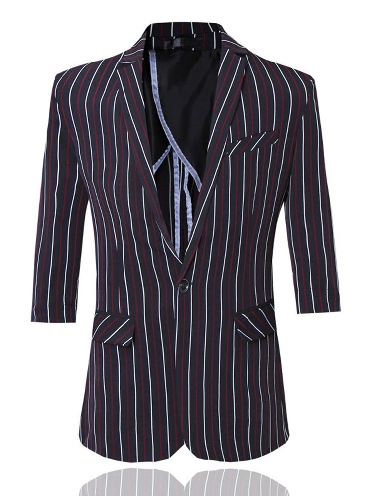 Blazer Fashion Button Mens Dress Suit