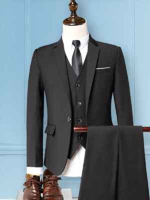 Blazer Pocket One Button Mens Dress Suit