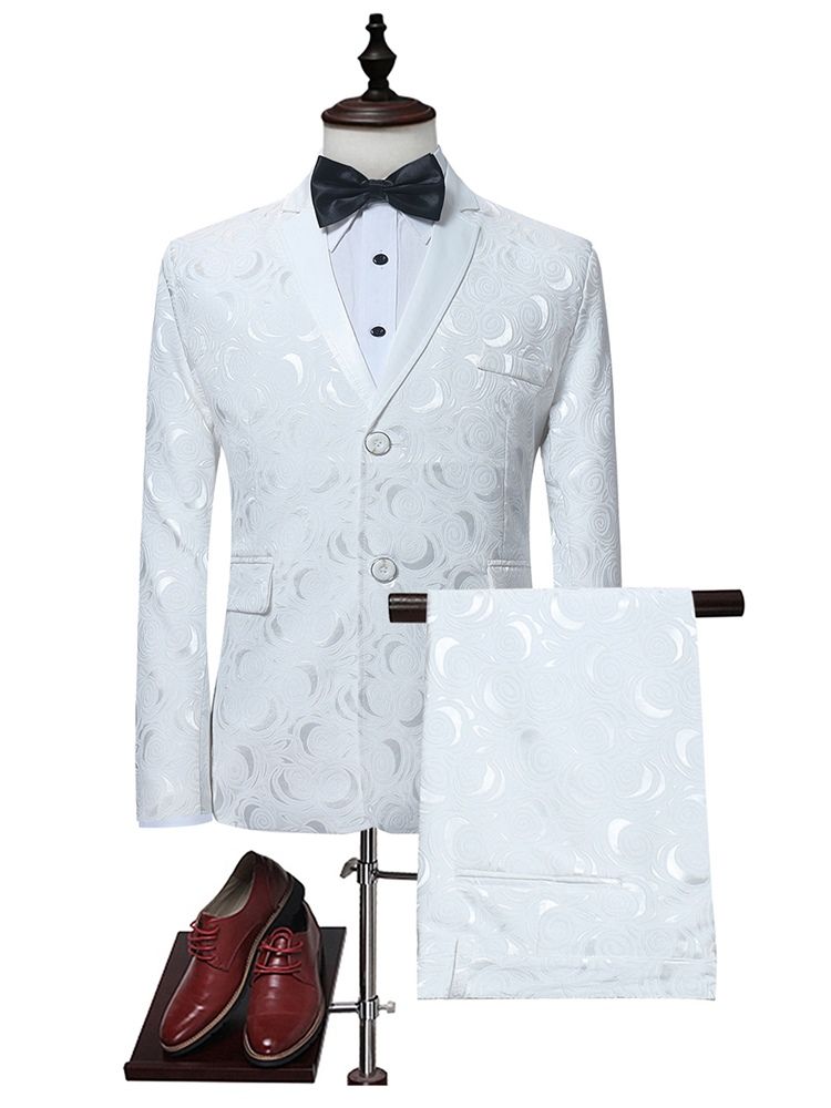 Blazer Print Plain Mens Dress Suit