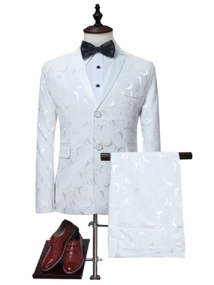 Blazer Print Plain Mens Dress Suit