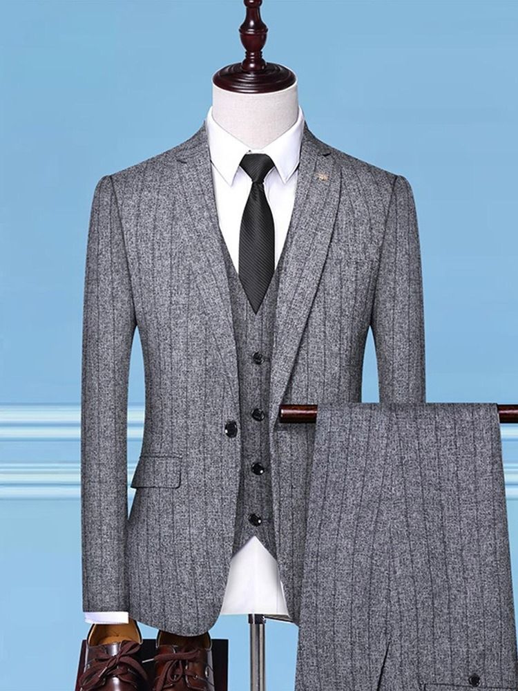 Button One Button Mode Mens Dress Suit