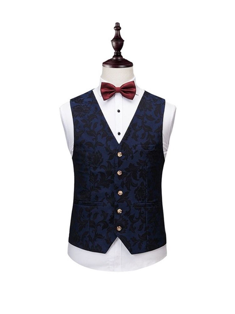 Fashion Button Blazer Mens Dress Suit