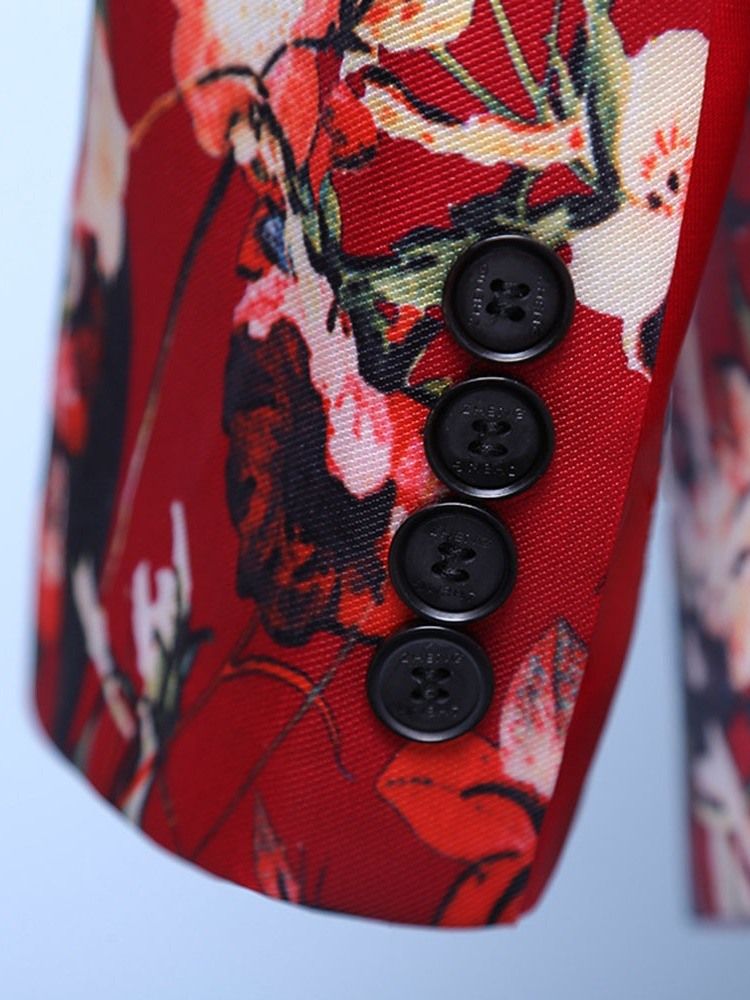 Fashion One Button Mens Print Dress Suit