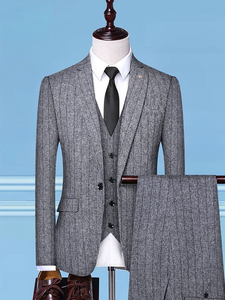 Mode Polyester One Button Mens Dress Suit