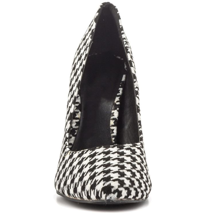 Kvinnors Houndstooth Point Toe Pumps