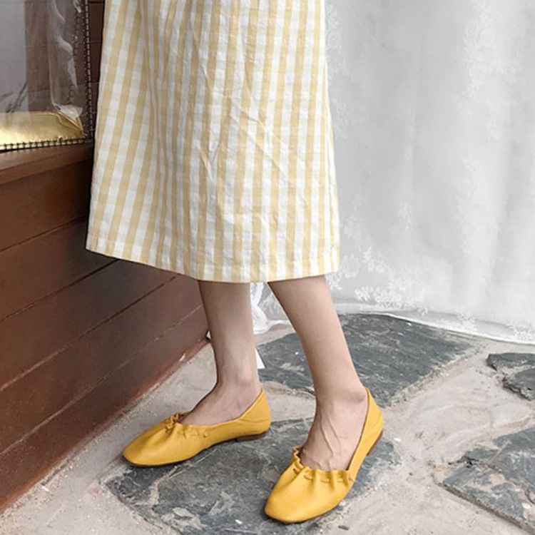 Pu Square Toe Toe Slip-on Block Heel Damskor