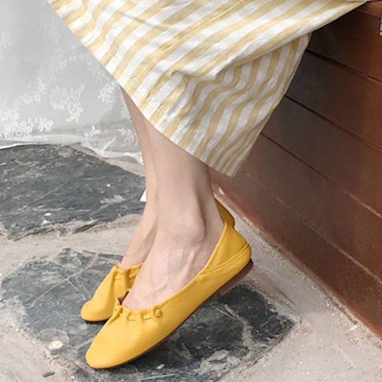 Pu Square Toe Toe Slip-on Block Heel Damskor