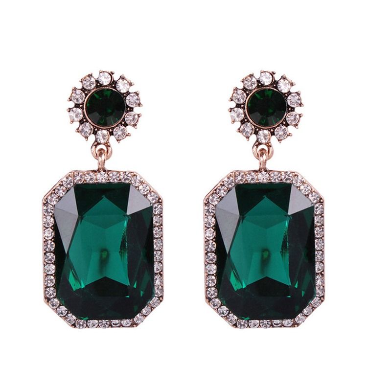 European Alloy Gems Earrings