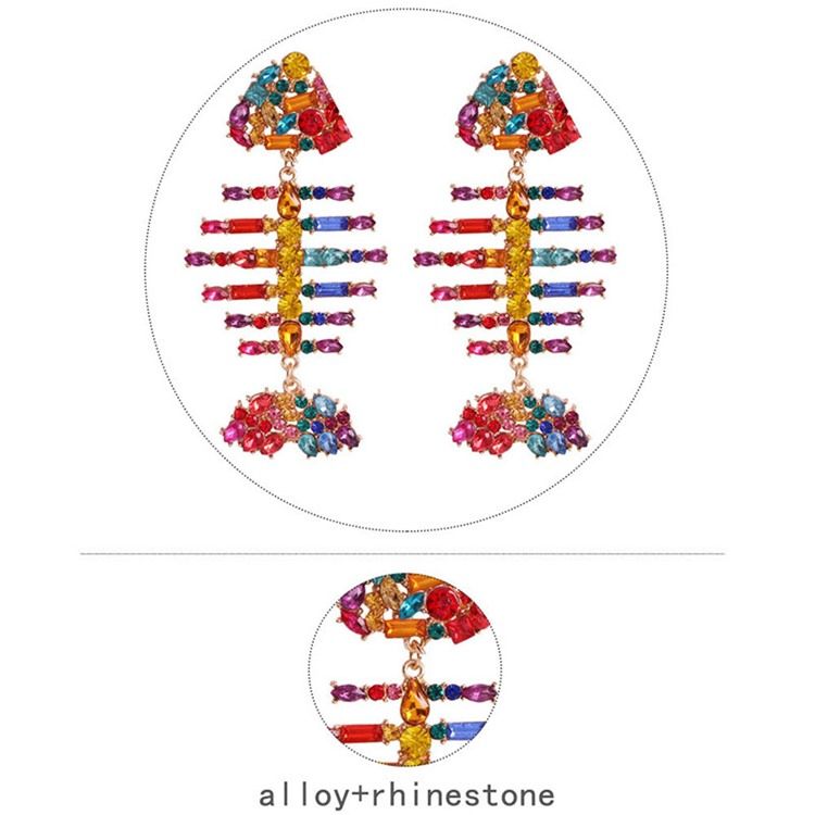 Fisk Diamante Glänsande Örhängen