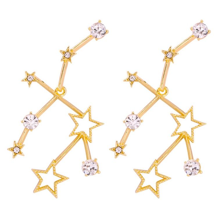 Star Alloy Prom Earrings