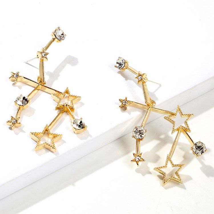 Star Alloy Prom Earrings