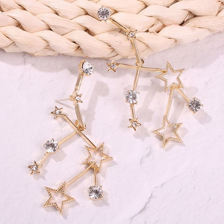 Star Alloy Prom Earrings