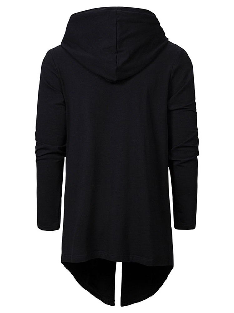 Cardigan Plain Slim Hoodies För Män