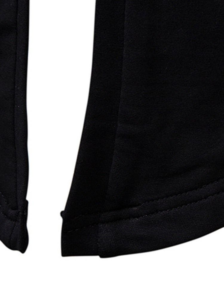 Cardigan Plain Slim Hoodies För Män