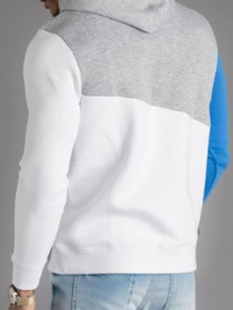 Color Block Thick Fall Pullover Herrtröjor