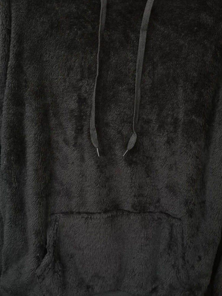 Plain Thick Pocket Style Hoodies För Män