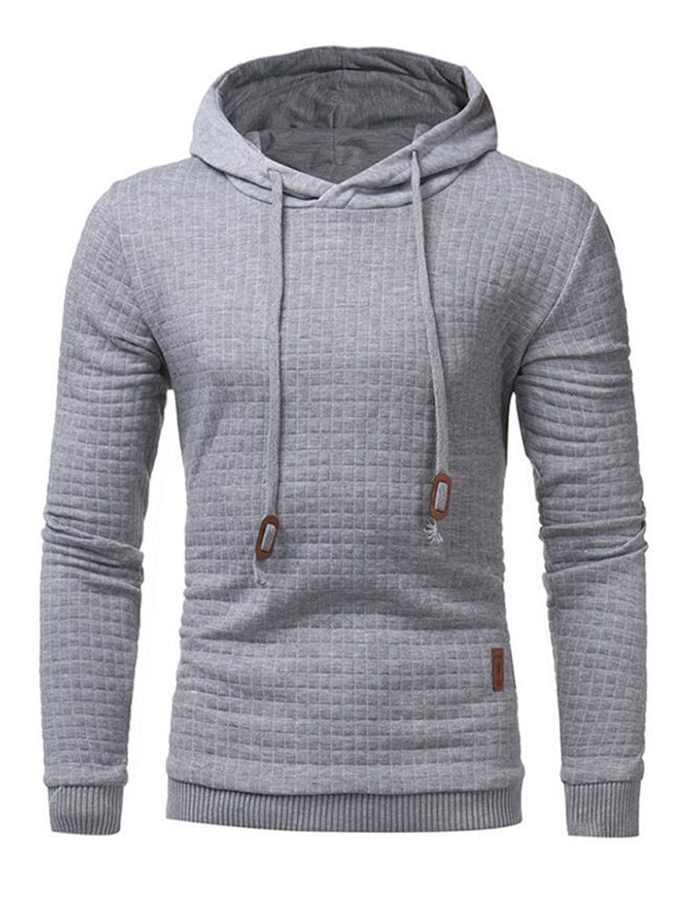 Tjock Plain Pullover Winter Pullover Herrtröjor