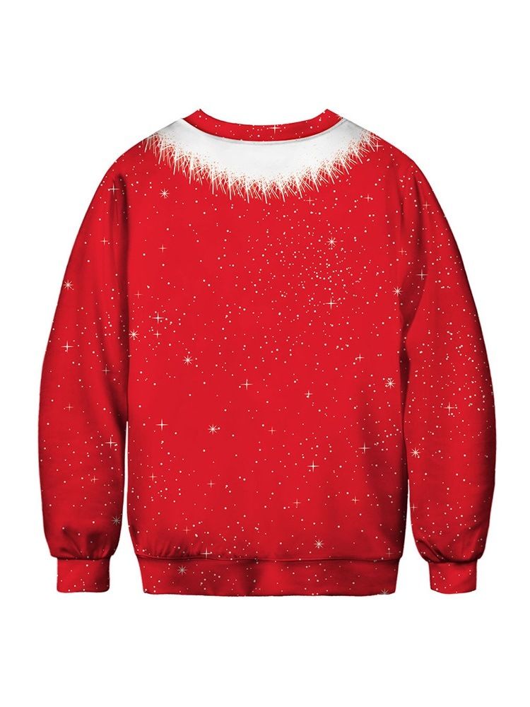 Ugly Christmas Pullover Funny 3d Print Herrtröja