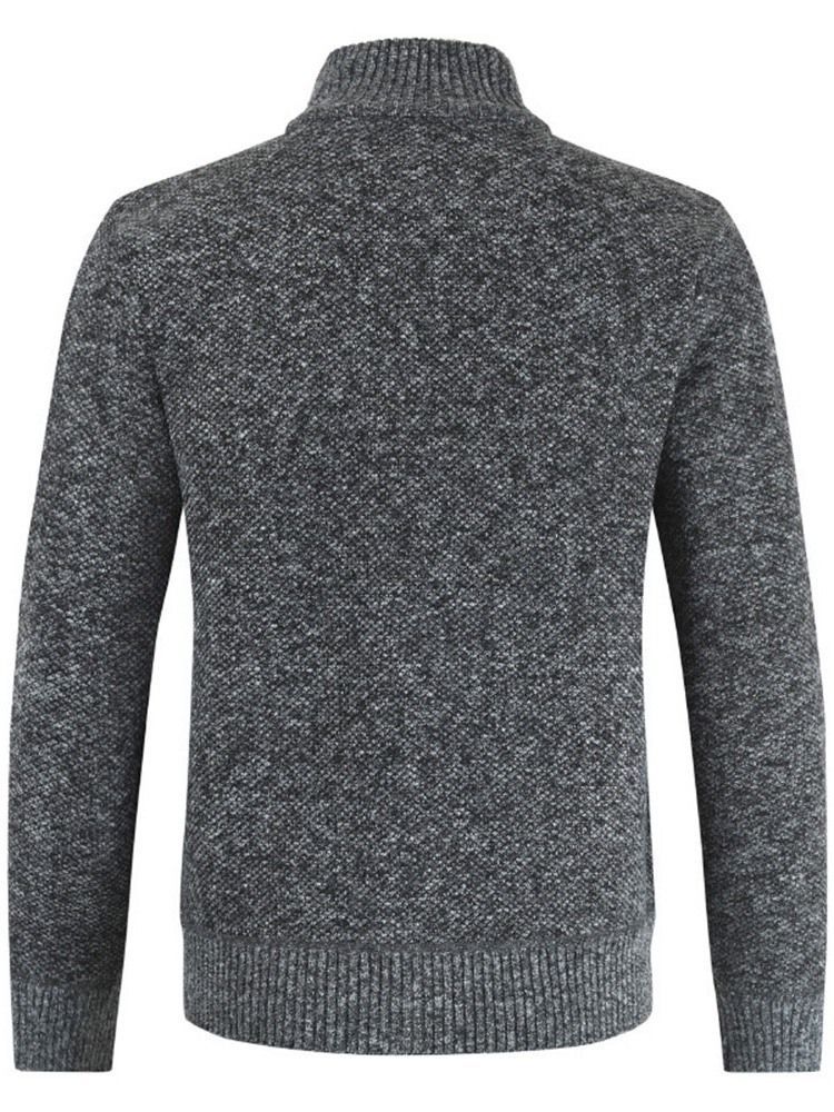 Herrrockställ Krage Patchwork Standard Slim Casual Tröja