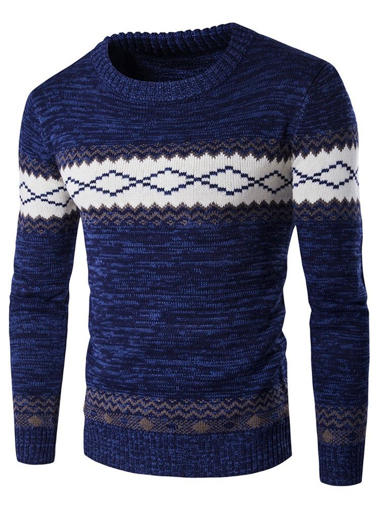 Jacquard Vogue Pullover Herrtröja