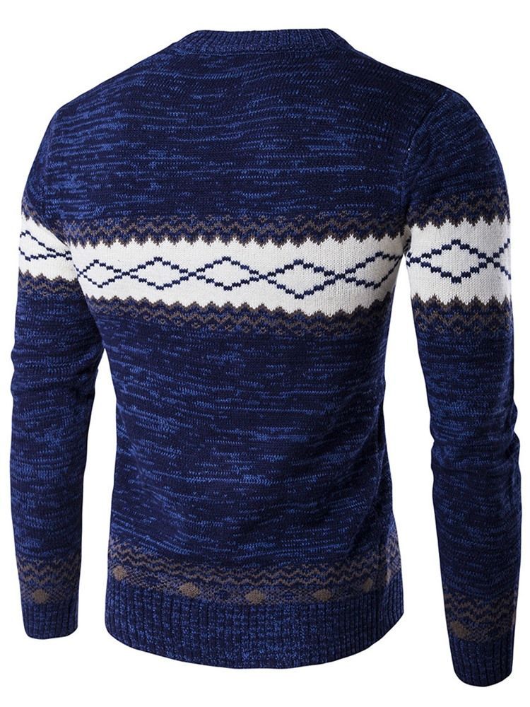 Jacquard Vogue Pullover Herrtröja