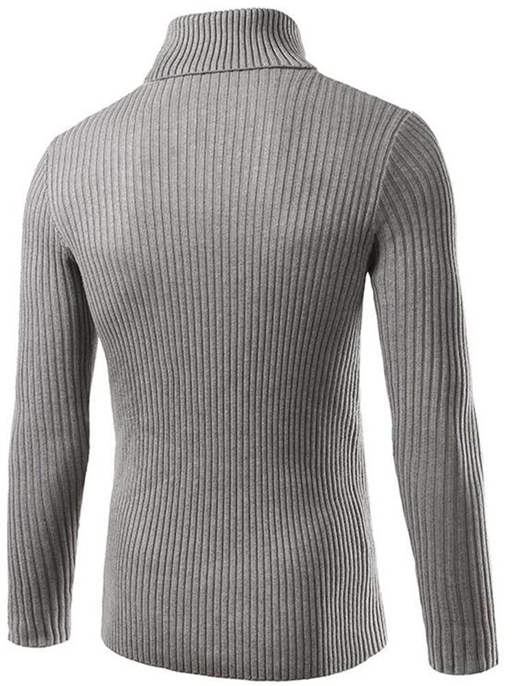 Plain Turtle Neck Slim Herrtröja