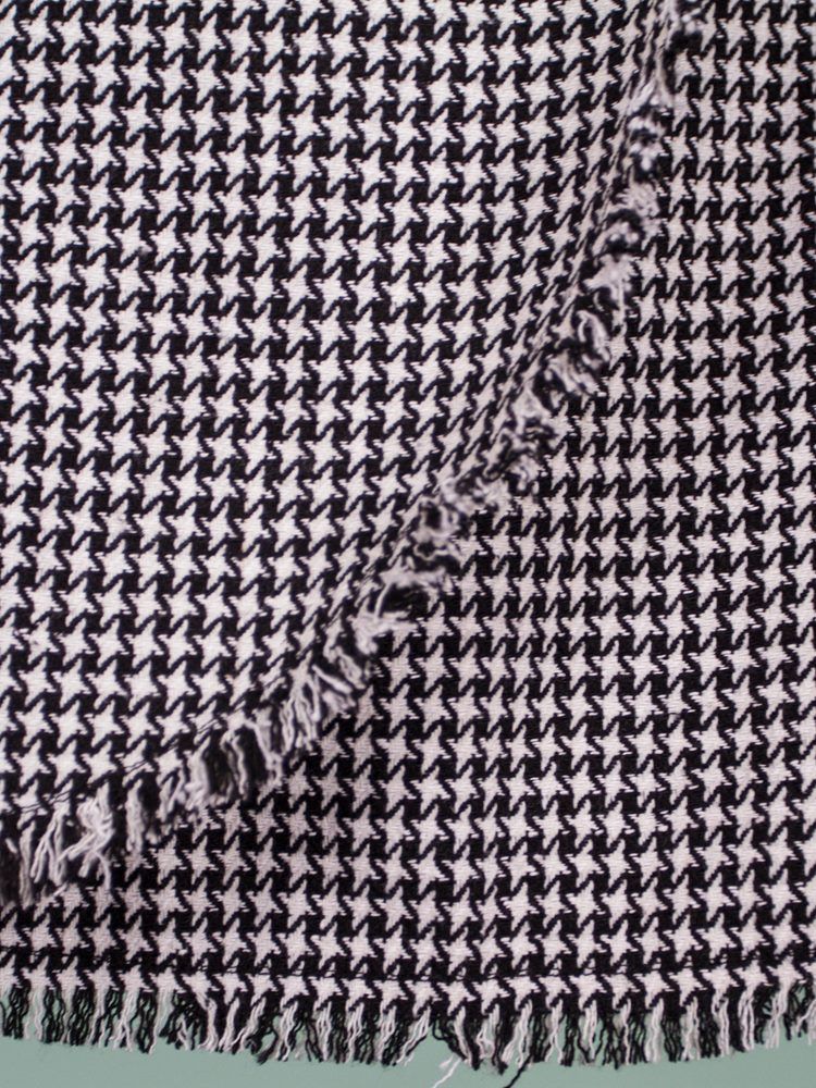 Knee-längd Houndstooth Tofs Patchwork Dam Kjol