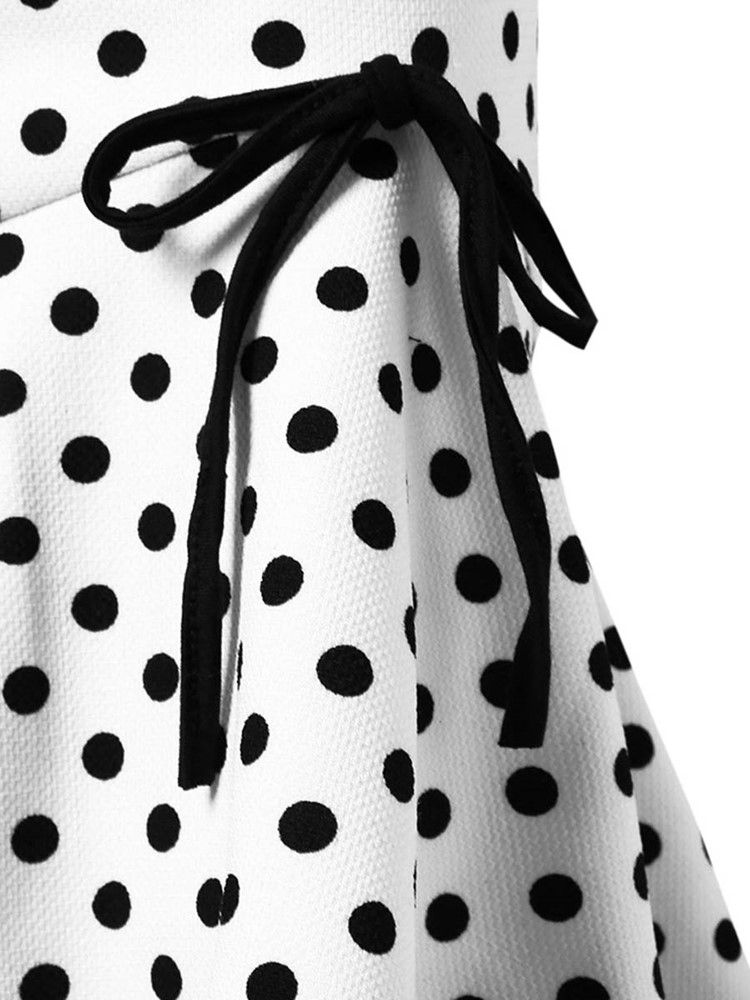 Polka Dots Bowknot Mermaid Women's Kjol