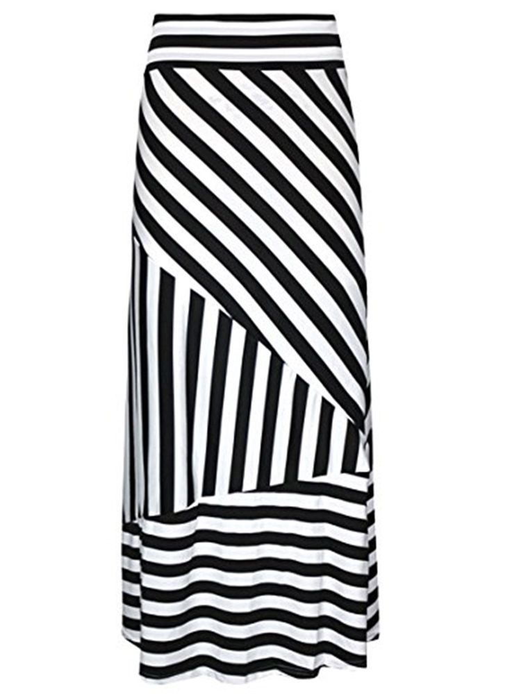 Stripe Bodycon Kjol För Kvinnor