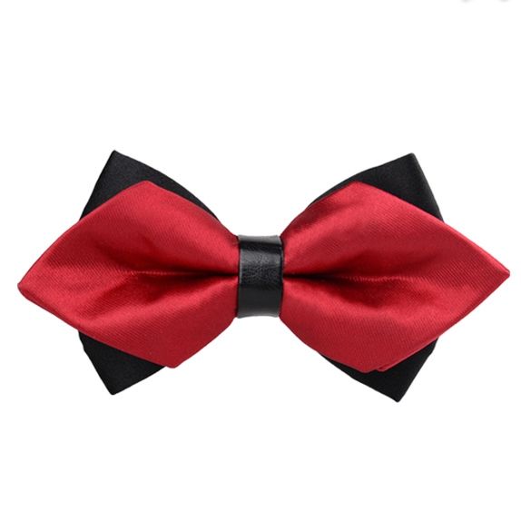 Mäns Dubbla Lager Brittisk Stil Bowtie