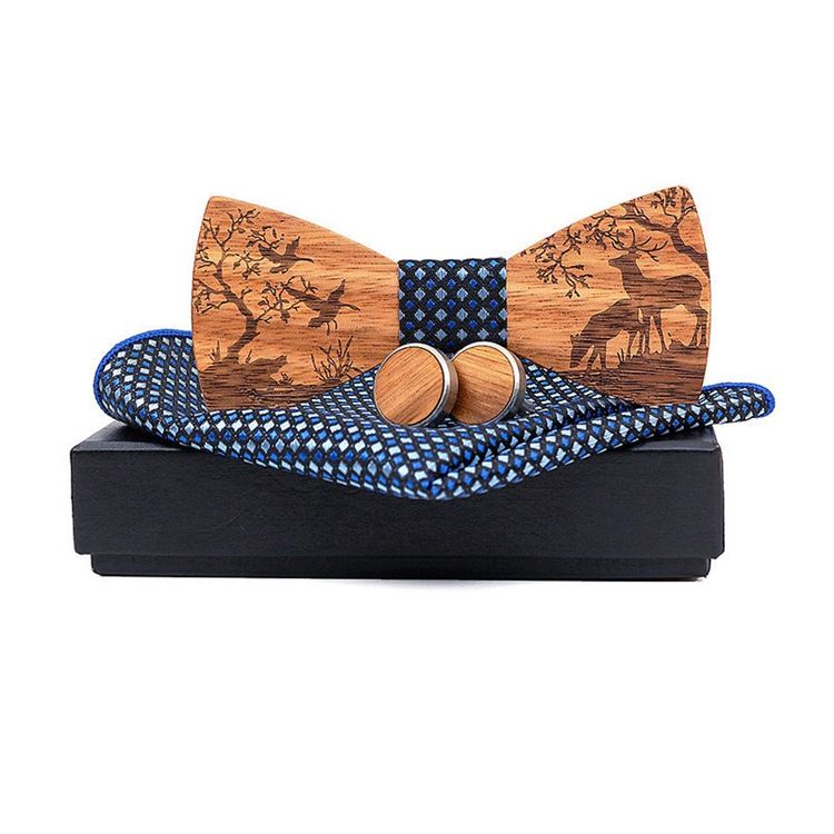 Polyester Neck Set Novelty Men Bow Slips