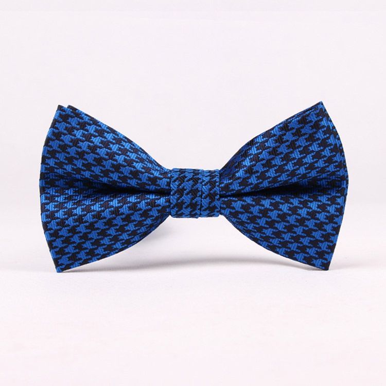 Retro Houndstooth Bowtie För Män