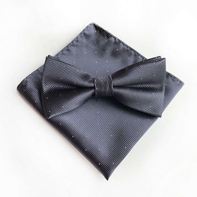 Wave Point Bow Tie Set