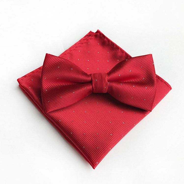 Wave Point Bow Tie Set