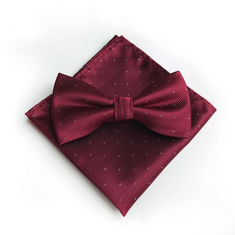 Wave Point Bow Tie Set